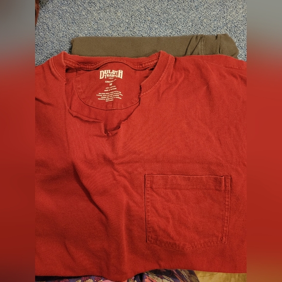 Duluth 5 Shirt lot Men's Size Medium, Cut Cut Collars - Picture 2 of 3